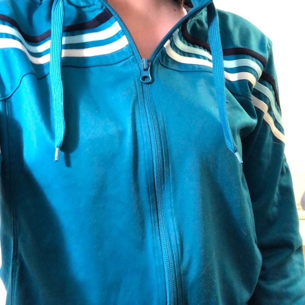 Vintage Adidas zip up with hoodie